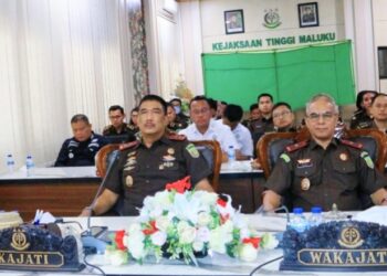 Kajati Maluku Hadiri Pembukaan Rapat Evaluasi Capaian Kinerja Semester I Kejaksaan RI Tahun 2025