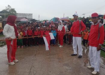 Kelurahan Sinaboi Kota Kolaborasi dengan Kepenghuluan Sinaboi Gelar Jalan Santai