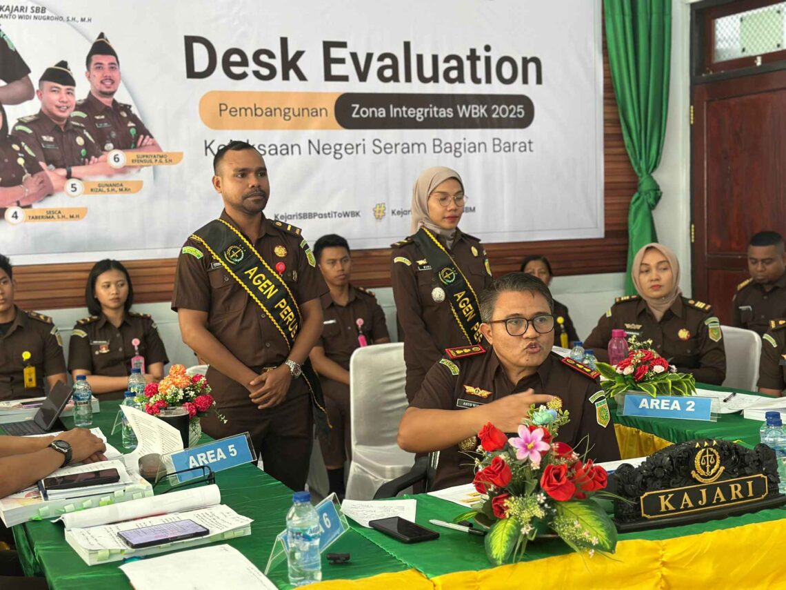 Kejari SBB Laksanakan Desk Evaluation Pembangunan Zona Integritas Menuju WBK