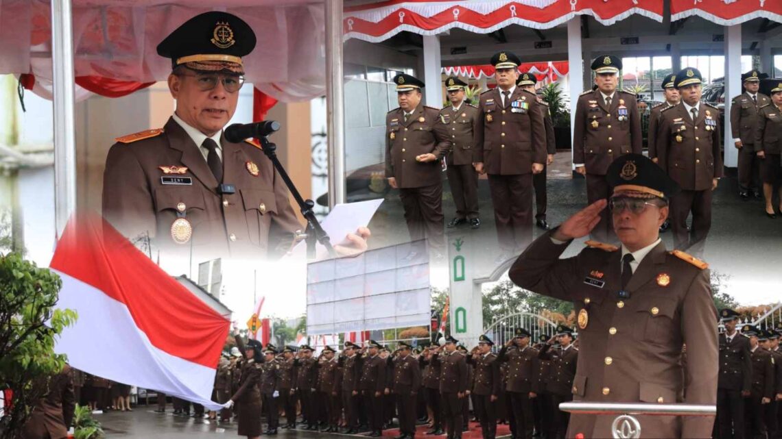 Wakajati Pimpin Upacara HUT Kemerdekaan RI Lingkup Kejati Maluku 