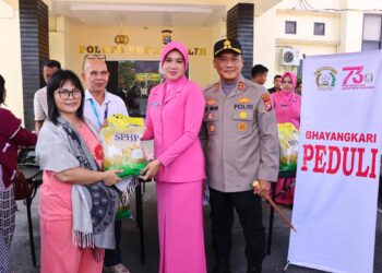 Polres Rohil Bersinergi Dengan Bulog Salurkan Pangan Murah ke Masyarakat 