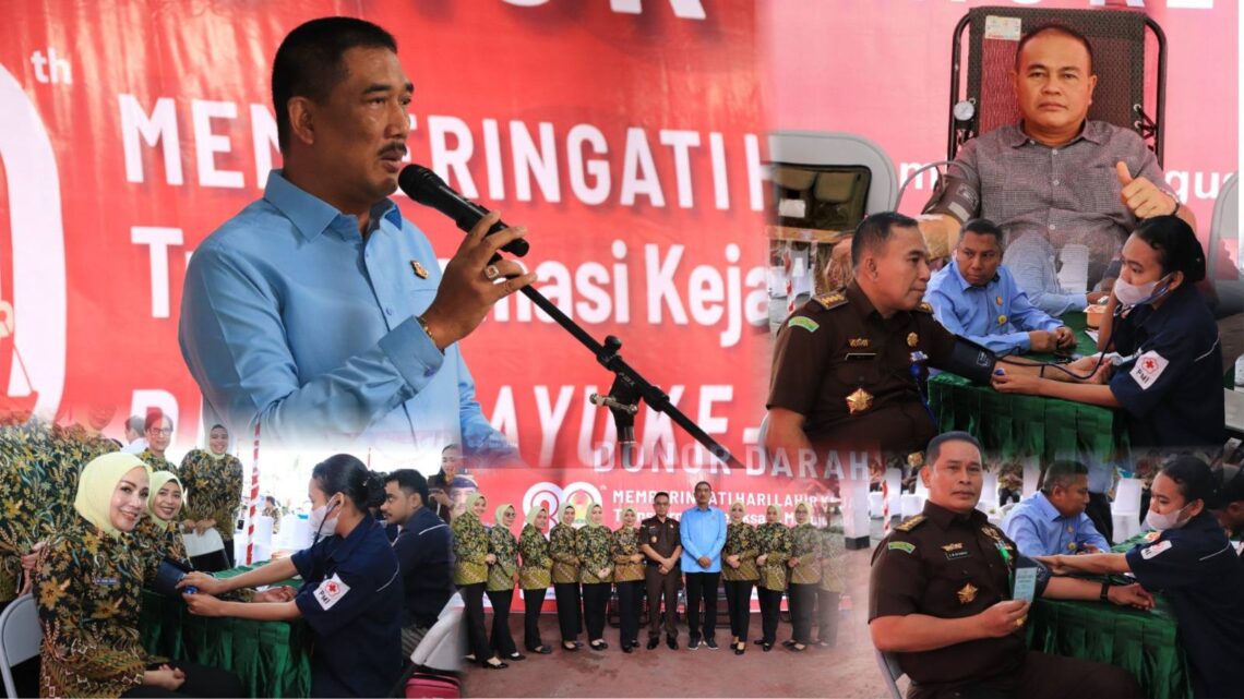 Kejati Maluku Gelar Kegiatan Donor Darah Dalam Rangka Hari Lahir Kejaksaan RI ke 80