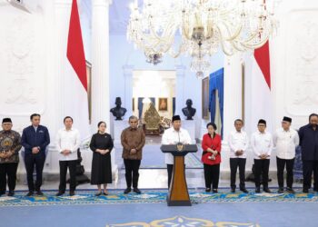 Presiden Prabowo Subianto menyebut kita sudah lama di intervensi, kita jangan mau lagi di adu domba, pintanya(f: int)