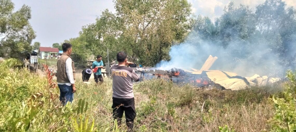 Satu Unit Rumah di Sinaboi Hangus Dilalap Api, Begini Kronologisnya