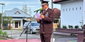 Kajari Seram Bagian Barat Pimpin Upacara Hari Lahir Kejaksaan ke-80 Tahun 2025