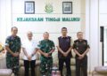 Kajati Maluku Bersama Jajaran Terima Kunjungan Silaturahmi Danrem 151/Binaiya