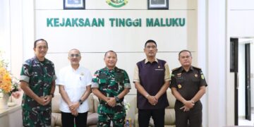 Kajati Maluku Bersama Jajaran Terima Kunjungan Silaturahmi Danrem 151/Binaiya