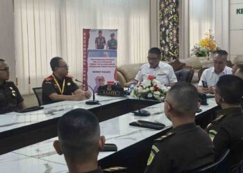 Kajati Agoes SP Pimpin Sosialisasi Internal Penguatan Pengamanan Pimpinan Melalui Integrasi Peran TNI
