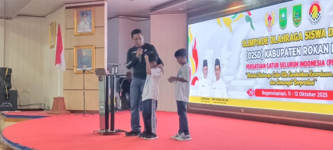 Olimpiade Catur Siswa Tingkat Kabupaten Resmi Dibuka, Ini Kata Sambutan Wabup Rohil
