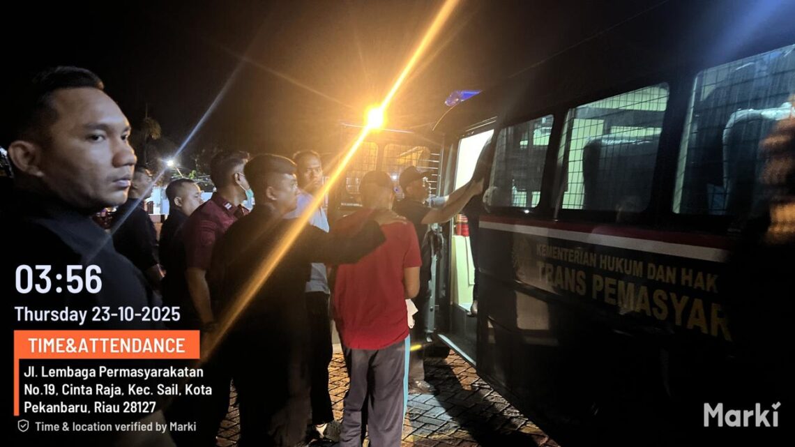 Kakanwil Ditjenpas Riau Lakukan Evaluasi Peningkatan Disiplin & Keamanan di Rutan Siak