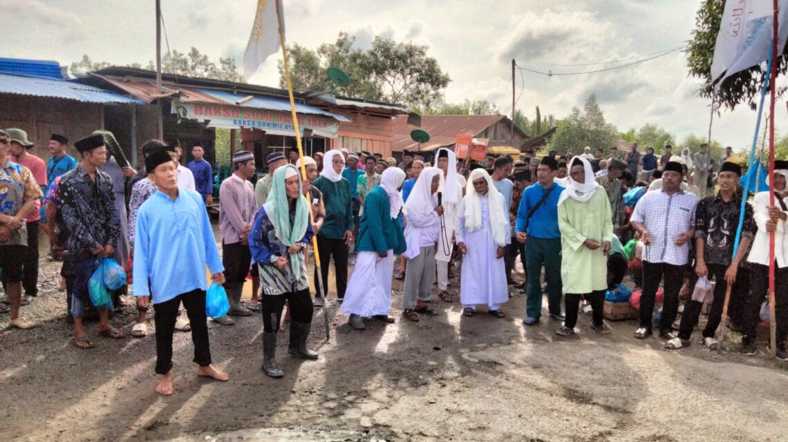 Kegiatan Atip Jalan Kepenghuluan Sungai Bakau Berjalan Lancar