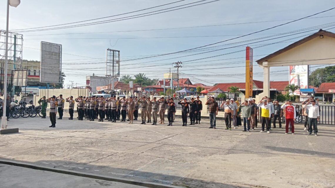 Polsek Bagan Sinembah Gelar Apel Kesiapsiagaan Penanganan Bencana Alam