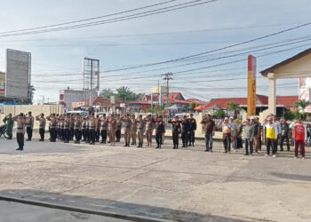 Polsek Bagan Sinembah Gelar Apel Kesiapsiagaan Penanganan Bencana Alam