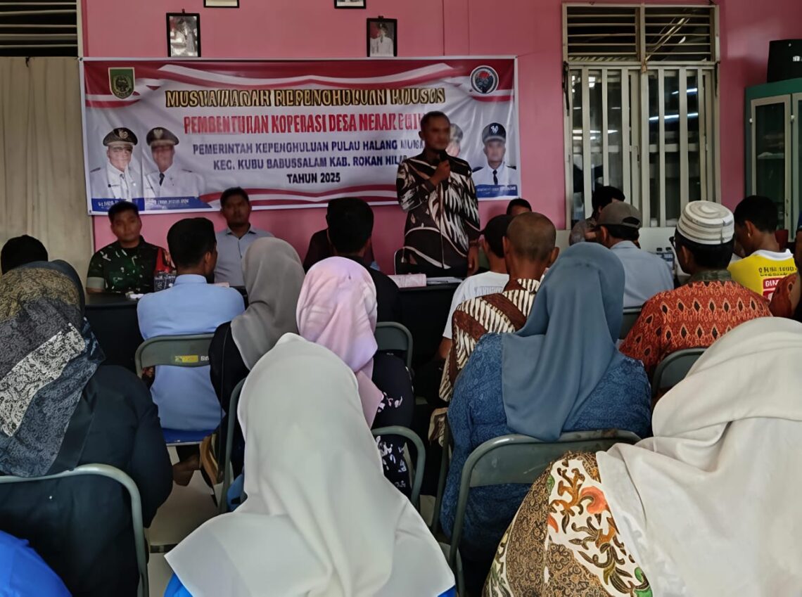 Pengurus KMP Kepenghuluan Pulau Halang Muka Telah Dibentuk, Ini Harapan Pj Penghulu 