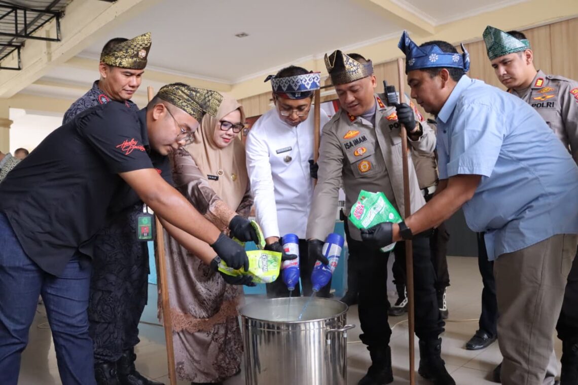 Polres Rokan Hilir Kembali Musnahkan 4 Kg Sabu, Ribuan Ekstasi dan Happy Five