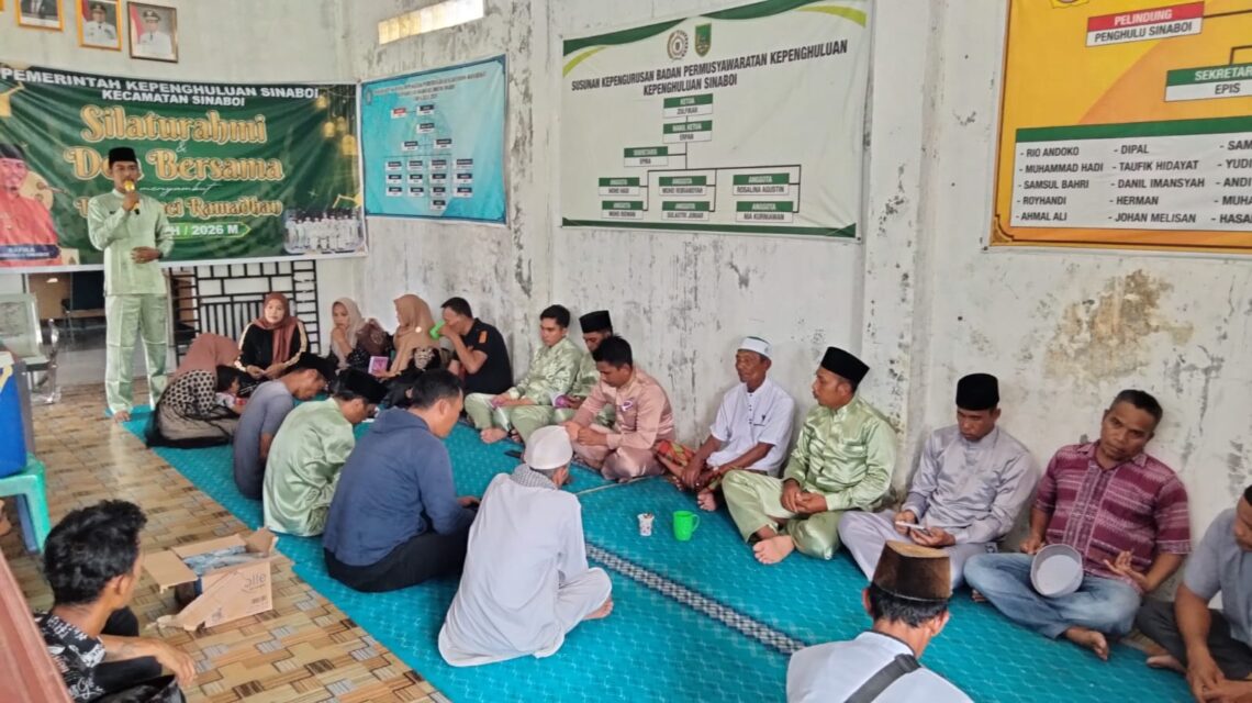 Pemerintah Kepenghuluan Sinaboi Adakan Silaturahmi dan Doa Bersama