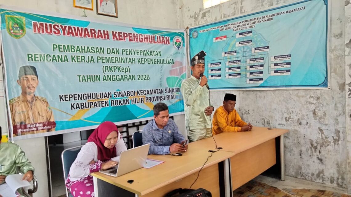 Kepenghuluan Sinaboi Gelar Musyawarah Pembahasan RKPKep T.A 2026 