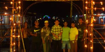 Camat Sinaboi Tinjau dan Nilai Lampu Colok di Malam ke-27 Ramadhan