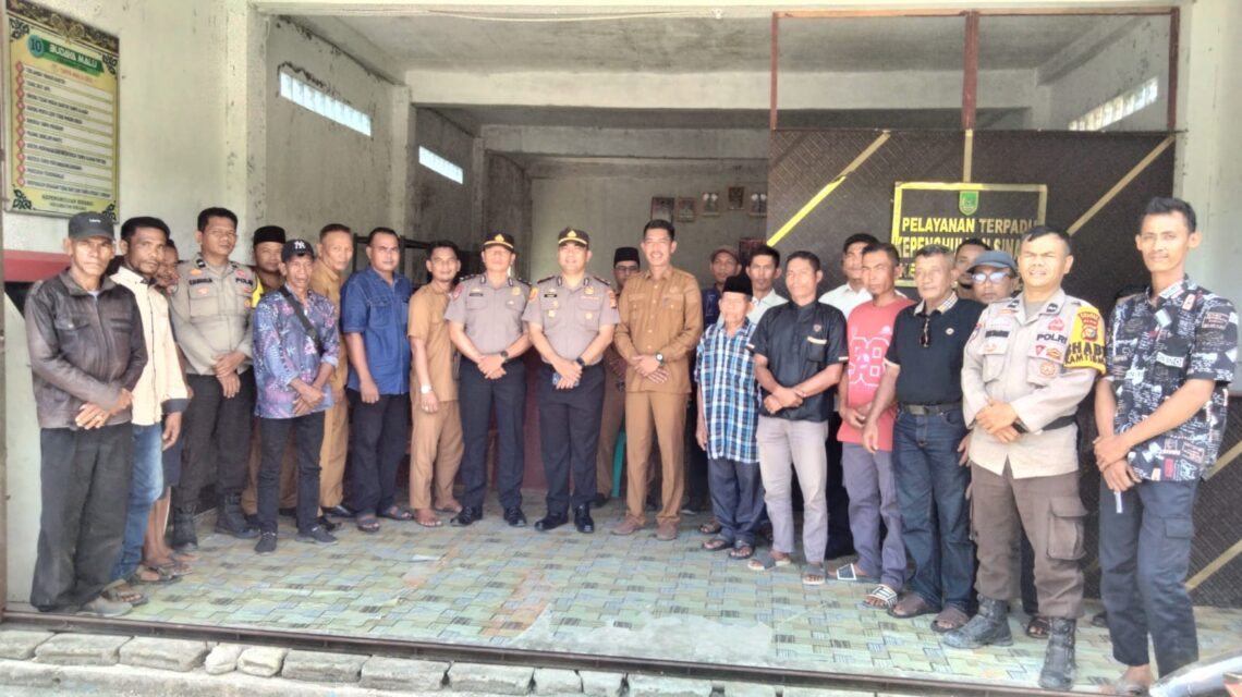 Polsek Sinaboi Gelar Silaturahmi FGD dan Colling Sistem dengan Masyarakat