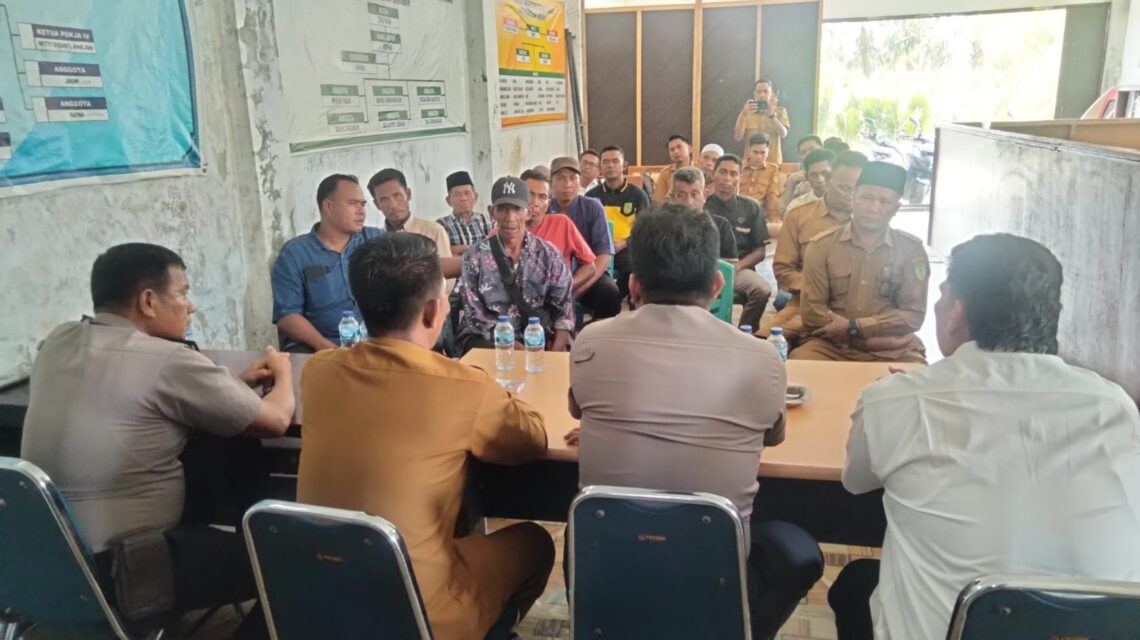 Polsek Sinaboi Gelar Silaturahmi FGD dan Colling Sistem dengan Masyarakat 