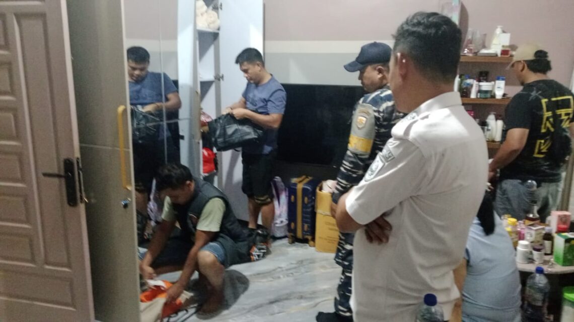 Kapolsek dan Upika Sinaboi Merazia Lokasi Diduga Tempat Transaksi Narkoba
