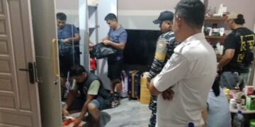 Kapolsek dan Upika Sinaboi Merazia Lokasi Diduga Tempat Transaksi Narkoba