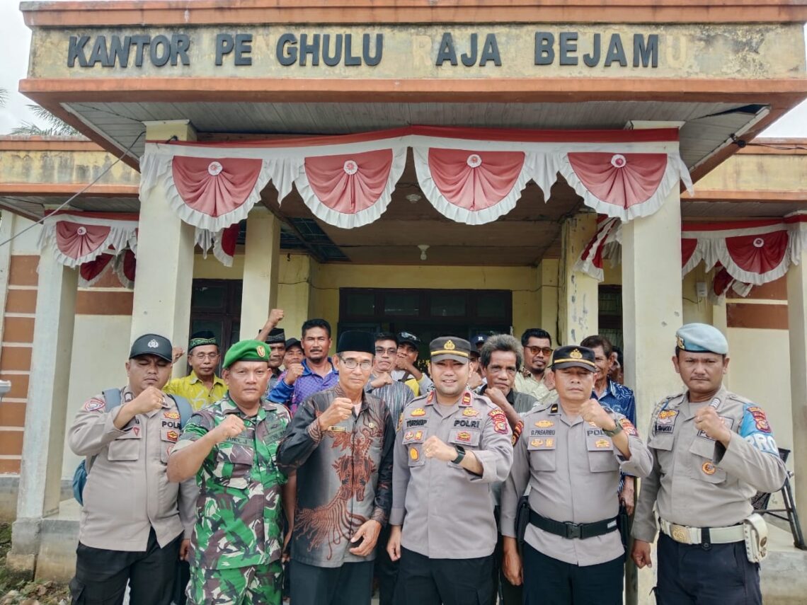 Kepenghuluan Raja Bejamu, Kapolsek Sinaboi dan Masyarakat Gelar acara Silaturahmi 