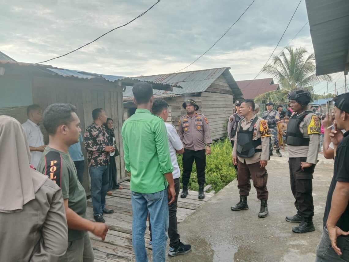 Kapolsek dan Upika Sinaboi Merazia Lokasi Diduga Tempat Transaksi Narkoba