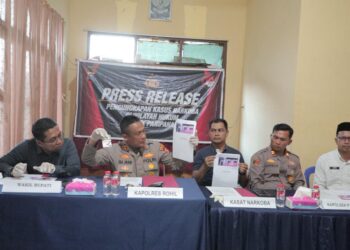 Polres Rohil Ungkap Kasus Narkoba di Panipahan, 4 Pelaku Ditahan