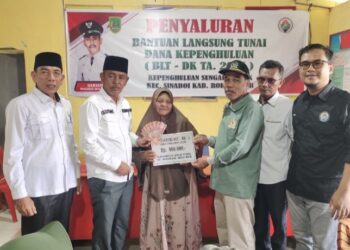 Kegiatan Penyelenggaraan BLT-DK Tahun Anggaran 2026 Kepenghuluan Sungai Nyamuk Kecamatan Sinaboi (f: Iwandi)