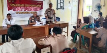 Polsek Sinaboi Sosialisasi Bahaya Narkoba di SMK Washliyah 