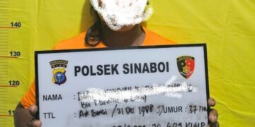 Polsek Sinaboi Amankan Seorang Pria  diduga Perantara Jual Beli Narkotika Jenis Sabu 