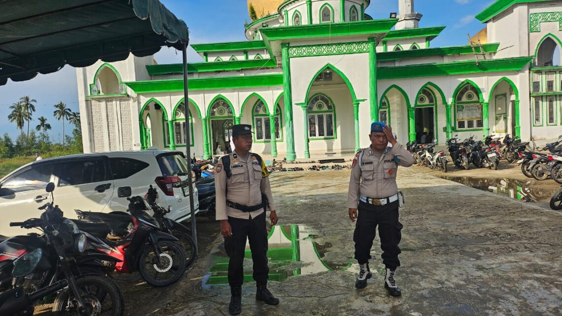 Polsek Sinaboi Kawal Ketat Pengamanan Shalat Id di 7 Lokasi