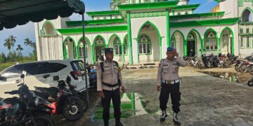Polsek Sinaboi Kawal Ketat Pengamanan Shalat Id di 7 Lokasi