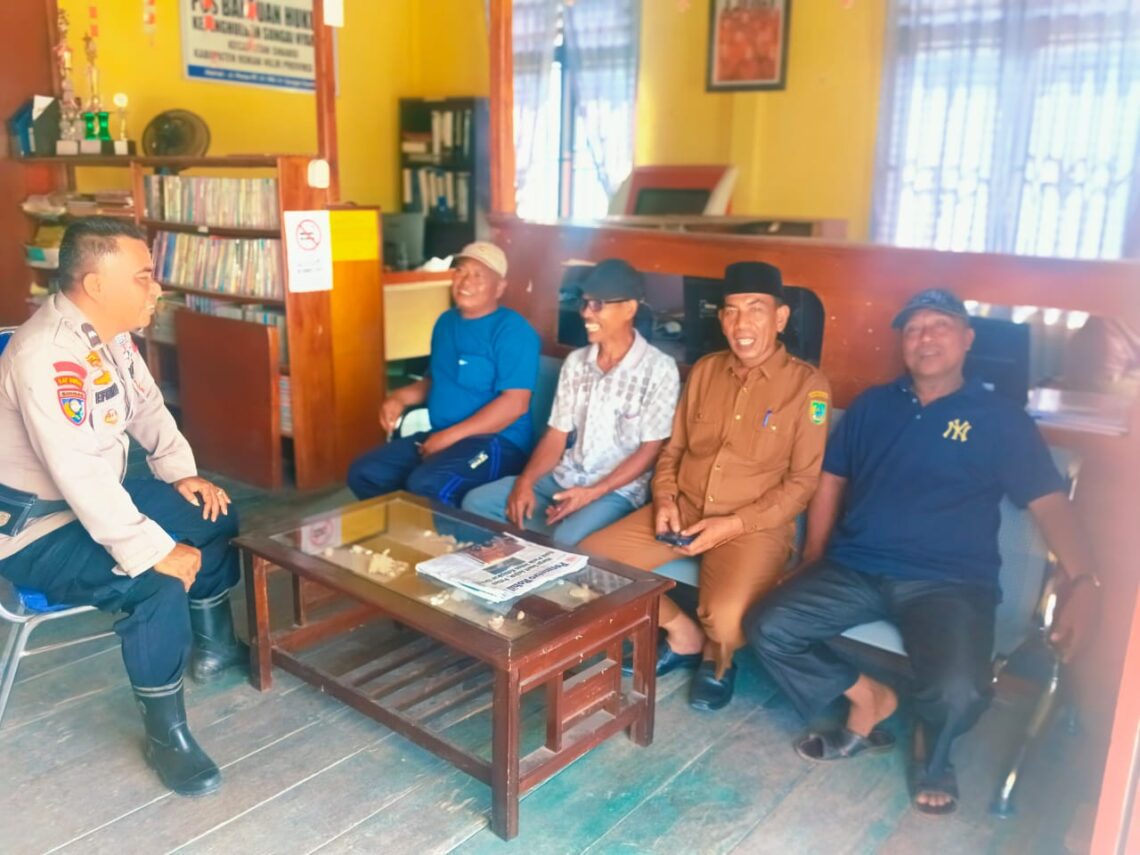 Polsek Sinaboi Lakukan Cooling System Anti Narkoba di Sungai Nyamuk