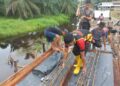 Pembangunan Jembatan Merah Putih Presisi di Sinaboi Capai 60 Persen