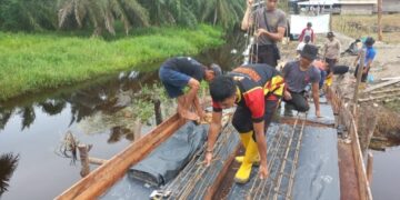 Pembangunan Jembatan Merah Putih Presisi di Sinaboi Capai 60 Persen