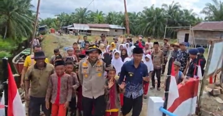 Pembangunan Jembatan Merah Putih Presisi Sungai Bakau Rampung 💯%