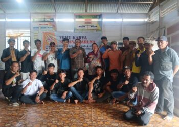 Karang Taruna Kepenghuluan Darussalam Kecamatan Sinaboi resmi telah dibentuk dan ditetapkan (f: Iwandi)