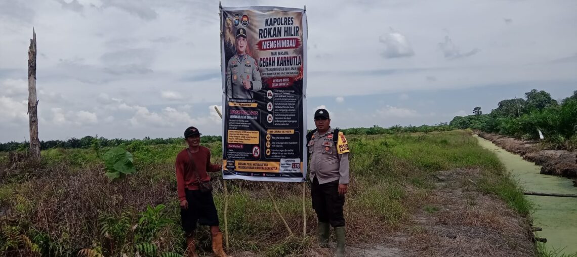 Polsek Sinaboi Tingkatkan Pencegahan Dini Terhadap Potensi Karhutla