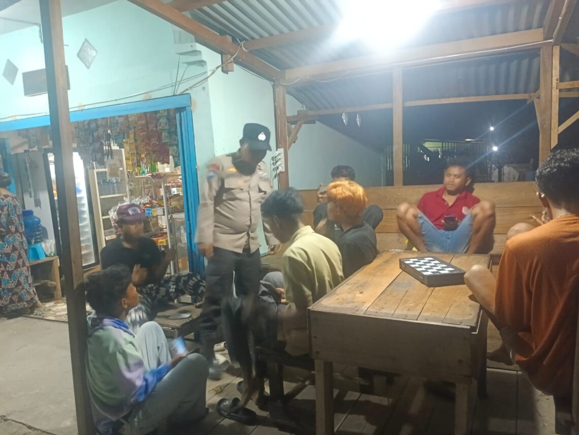 Antisipasi Gangguan Kamtibmas, Polsek Sinaboi Gelar Patroli KRYD