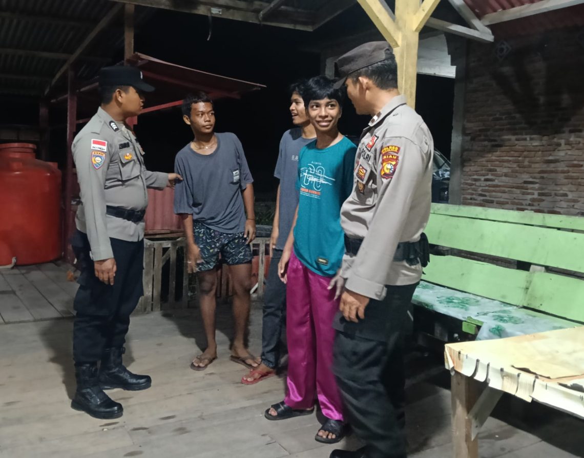 Jaga Kamtibmas, Polsek Sinaboi Gelar Patroli KRYD di Sejumlah Titik Rawan