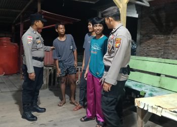 Jaga Kamtibmas, Polsek Sinaboi Gelar Patroli KRYD di Sejumlah Titik Rawan