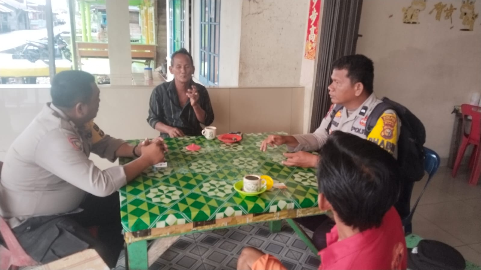 Bhabinkamtibmas Polsek Sinaboi Gelar DDS di Sungai Bakau