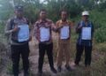 Personil Polsek Sinaboi Gelar Patroli dan Imbau Warga di Daerah Rawan Karhutla 