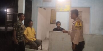 Polsek Sinaboi Intensifkan Patroli Malam dan Sosialisasi Satkamling