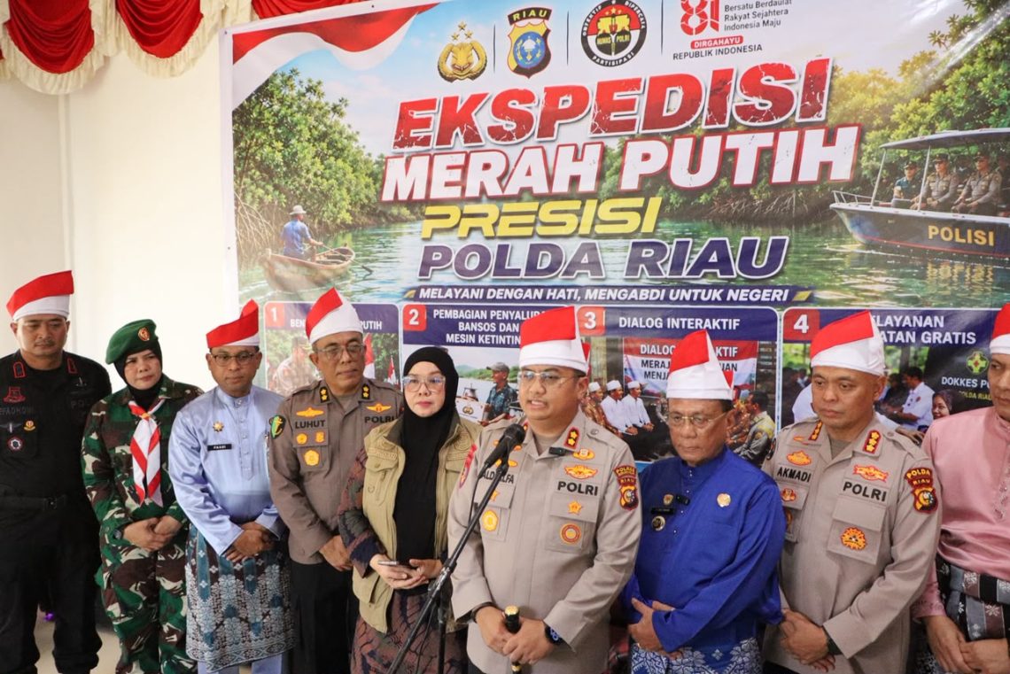Polda Riau Gelar Ekspedisi Merah Putih Presisi di Pesisir Sinaboi