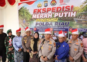 Polda Riau Gelar Ekspedisi Merah Putih Presisi di Pesisir Sinaboi