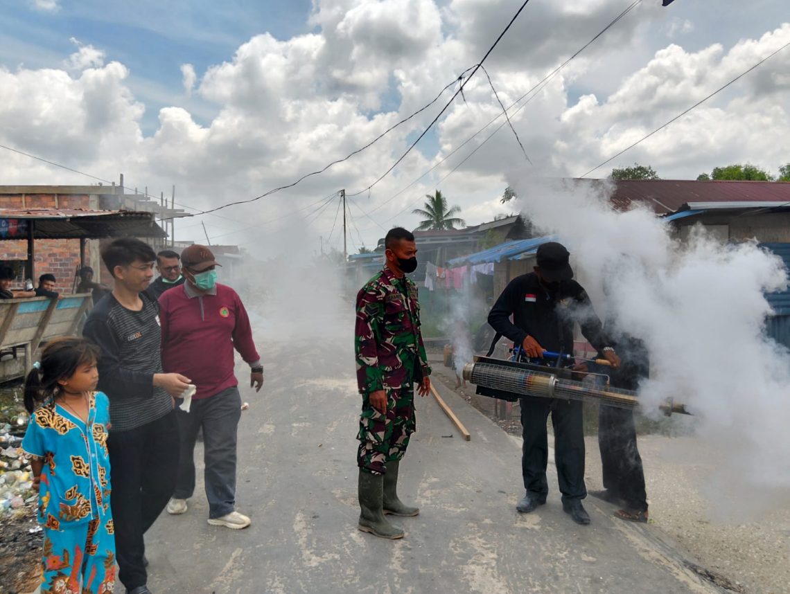 Cegah Malaria, Kepenghuluan Sungai Nyamuk Gelar Fogging