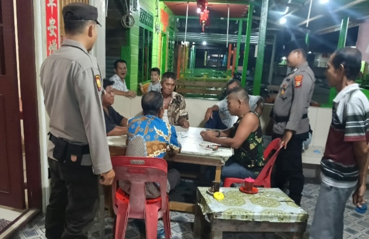 Antisipasi Gangguan Kamtibmas, Polsek Sinaboi Gelar KRYD Akhir Pekan